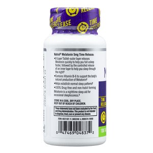 Melatonin 5 mg Time Release by Natrol 100 Tablets