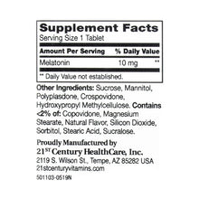 21ST CENTURY  Sleep Treatment - Melatonin 10mg, 120 Quick Dissolve Tablets