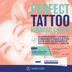 WELMATE Pain Relief - 5% Lidocaine Cream, 1oz