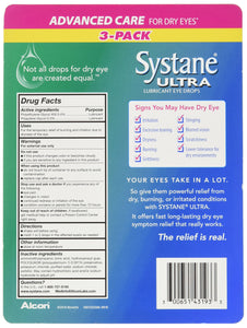 Systane Ultra Lubricant Eye Drops, 30 ml.