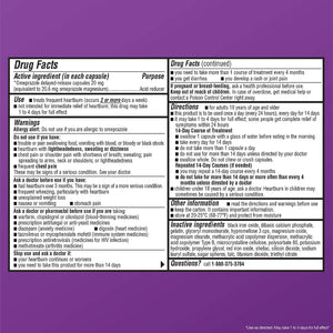 Omeprazole 20 mg Delayed-Release | Acid Reducer | 42 Count Capsules