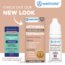 WELMATE Antifungal -1% Clotrimazole Topical Solution, 0.30 fl oz (Generic Lotrimin)
