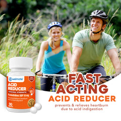 WELMATE Acid Reducer - Famotidine 10mg, 90 Tablets (Generic Pepcid)