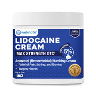 WELMATE Pain Relief - 5% Lidocaine Cream, 6oz