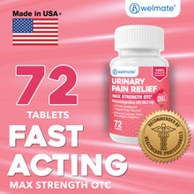 WELMATE Pain Relief - Phenazopyridine 99.5mg, 120 Tablets (Generic AZO)