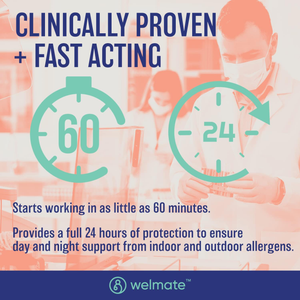 WELMATE Allergy Relief, Levocetirizine 5mg - 180 Tablets (Generic Xyzal)