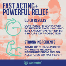 WELMATE Cough & Cold - Phenylephrine 10mg, 200 Tablets (Generic Sudafed)