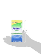 Refresh Plus Lubricant Eye Drops Long Lasting Relief Plus Protection for Mild To Moderate Dry Eye - 100 Single Use Vials