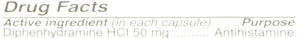 SDA LABS Allergy Relief - Diphenhydramine  50mg, 100 Capsules (Generic Benadryl) (Pack of 2)