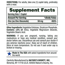 NATURE'S BOUNTY Supplements & Health - Zinc 50mg, 400 Caplets