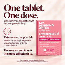 MY MORNING AFTER CHOICE - Levonorgestrel 1.5mg, 1 Tablet 3-Pack