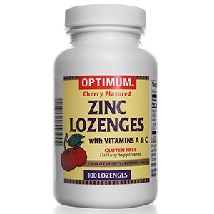 Zinc Lozenges | With Vitamin A & C | 100 Count | Gluten Free | Dietary Supplement