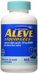 ALEVE Pain Relief - Naproxen Sodium 220mg, 160 Liquid Gels