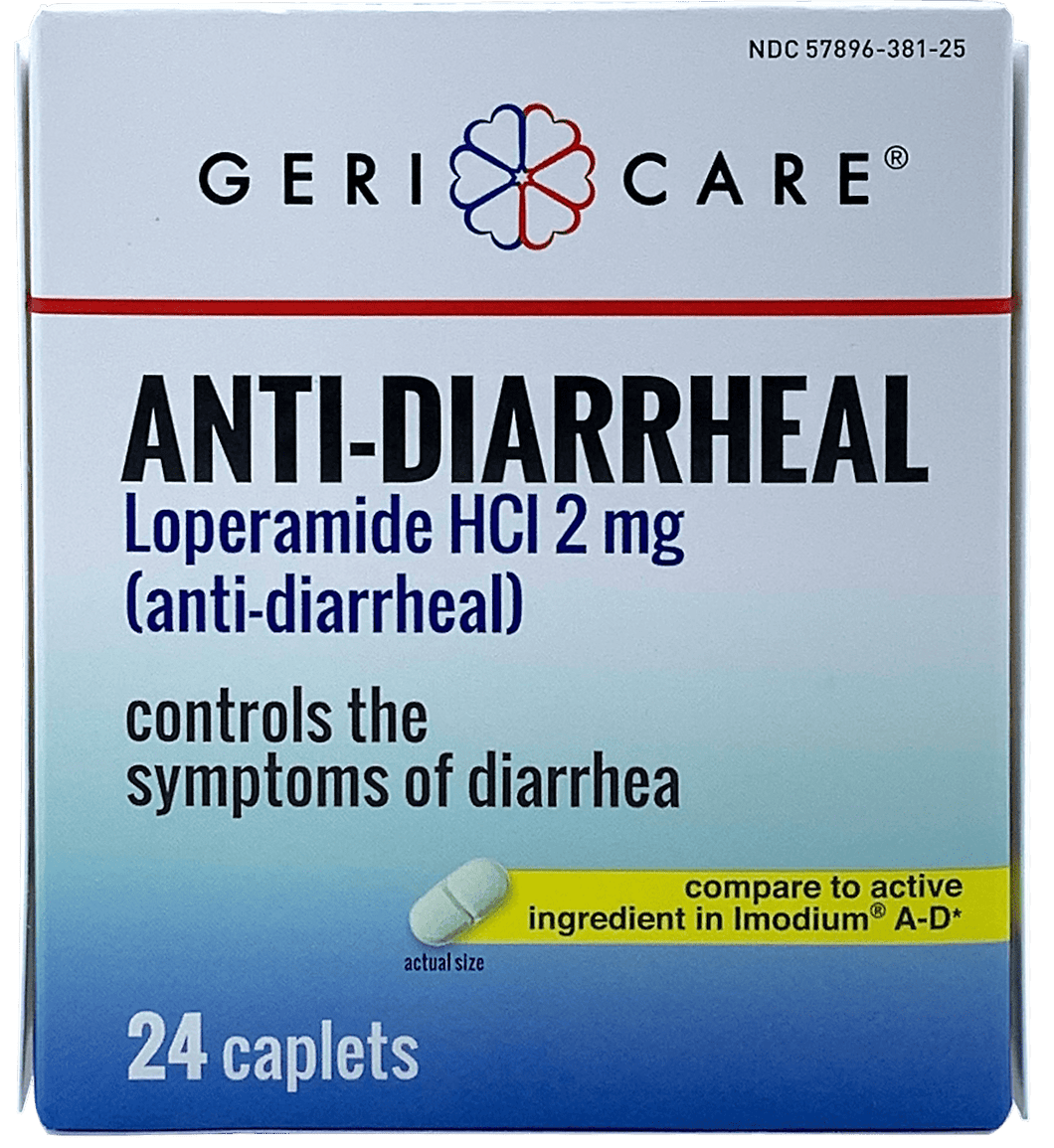 Anti-Diarrheal Pills (Loperamide 2 mg/Blister Packed Caplets- 24 Count)