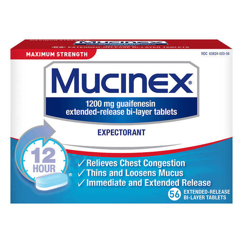 Mucinex Max Strength Tablets, 56-Count