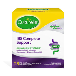 Culturelle IBS Complete Support, for The Dietary Management of Irritable Bowel Syndrome (IBS), Clinically Shown to Relieve IBS Symptoms Including Bloating, Constipation and Diarrhea - 28 Packets