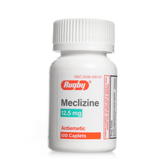 RUGBY Nausea Relief - Meclizine 12.5mg, 100 Caplets (Generic Bonine)