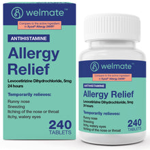 Generic Xyzal | Allergy Relief | Levocetirizine 5 mg | 240 Count