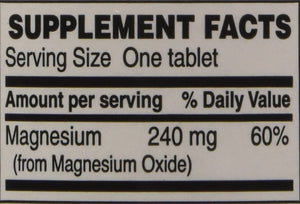 Magnesium Oxide 400mg (Compare to MagOx) (Pack of 3) 120 Count Tablets