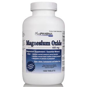 Magnesium Oxide 400 mg 1000 Count Tablets