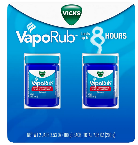 Vicks Vaporub Topical Cough Suppressant Ointment 3.53 Oz | 2 PACK