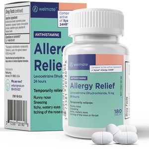 Generic Xyzal | Allergy Relief | Levocetirizine 5 mg | 180 Count