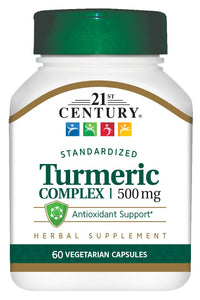 21st Century Turmeric Complex Vegetarian Capsules, 60 Count