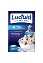Lactaid Fast Act Lactose Intolerance Caplets, 120 Count Prevention of Gas Bloating Diarrhea Largest Bulk Size