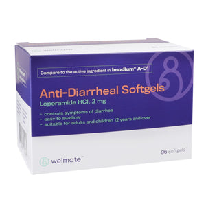 Anti-Diarrheal Softgels | Loperamide HCL, 2 mg | 96 Count Blister Pack