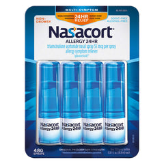 NASACORT Allergy Relief - Triamcinolone 55 mcg, 16.9 mL Nasal Spray (Pack of 4)