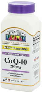 21st Century Co Q10 200 mg Capsules, 120 Count