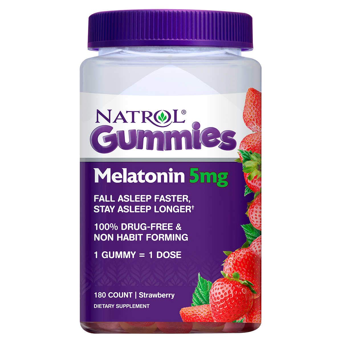 Natrol Melatonin 5 mg 180 Count Gummies – Wellspring Meds