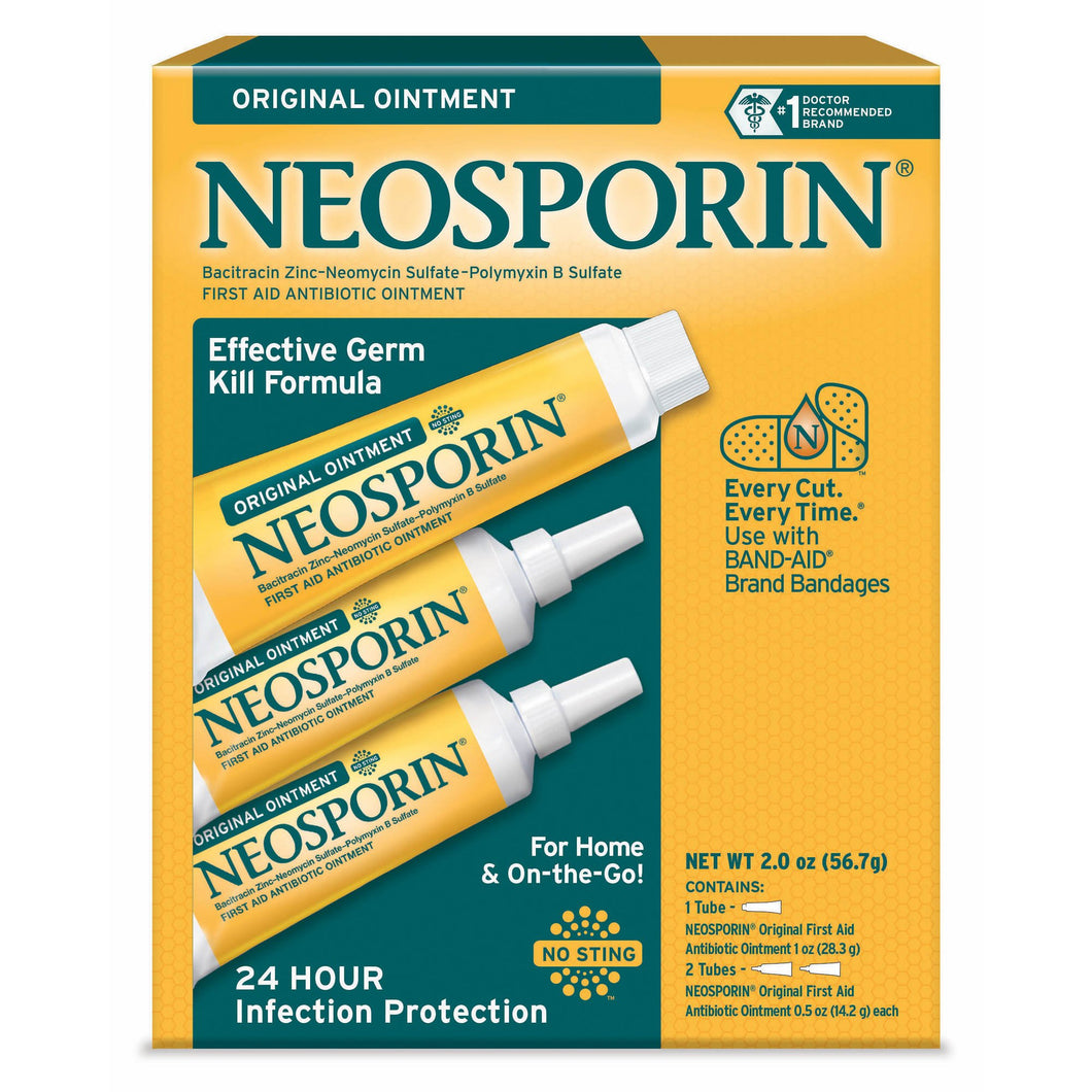 Neosporin Original Ointment First Aid Antibiotic Treatment (3 Pack)