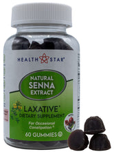 HealthStar Senna Gummies | Mixed Berry Flavored, Vegan Laxatives (60 Count) Dietary Supplement