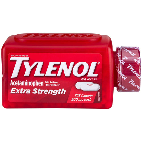 Tylenol Extra Strength 500 mg | Fever Reducer and Pain Reliever | 325 Count Caplets