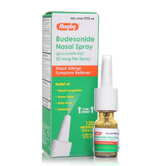 RUGBY Allergy Relief - Budesonide 32mcg, 8.43 mL Nasal Spray