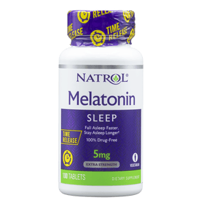 Melatonin 5 mg Time Release by Natrol 100 Tablets