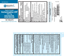 Acetaminophen  325 mg 100 Count  Tablets |  Regular Strength
